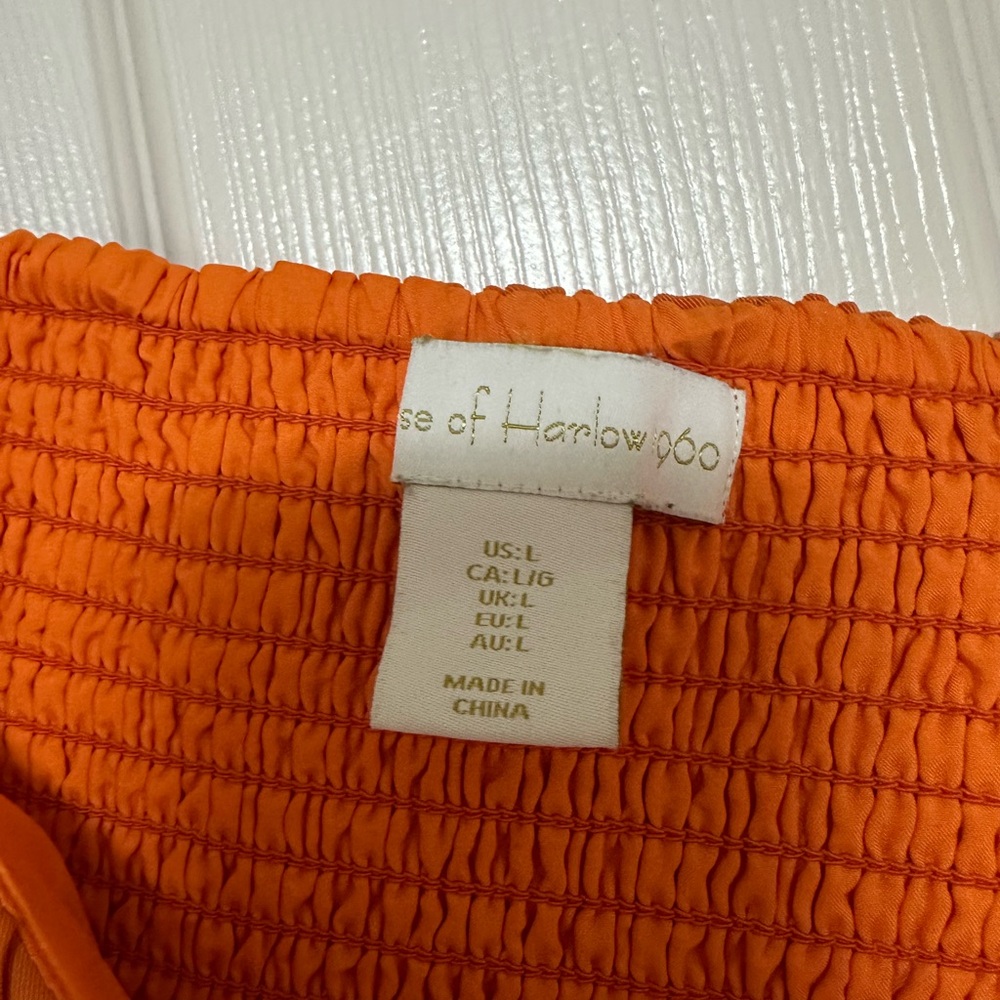 House of Harlow 1960 Blue and Orange Patterned wide leg pants with matching top - Picture 5 of 5